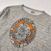 激渋 USA製 90s BIKE / UNIVERSITY OF TENNESSEE テネシー大学 カレッジ スウェット トレーナー /ビンテージ/杢グレー
