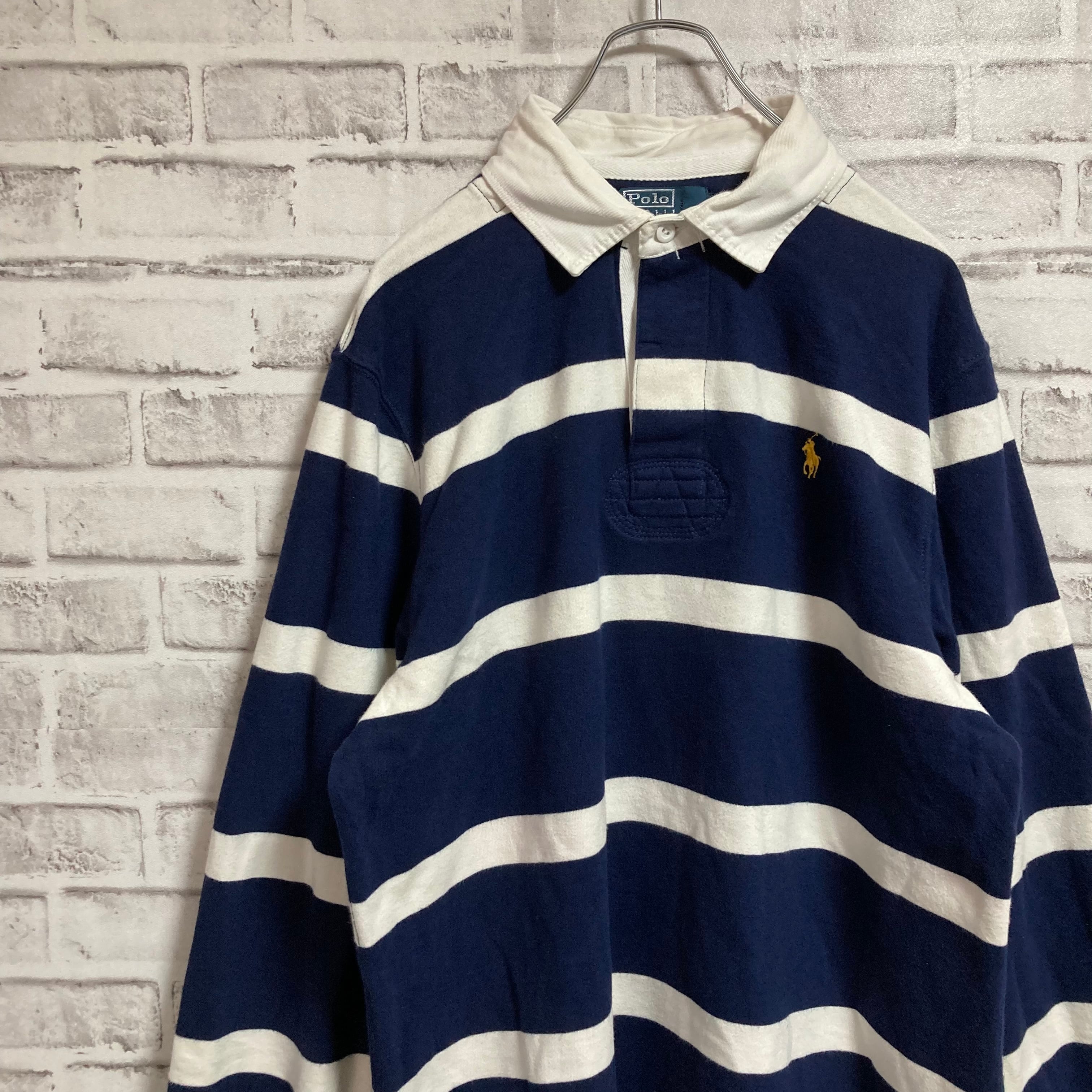 Polo Ralph Lauren】L/S Rugger Shirt L 90s ラルフローレン ラガー