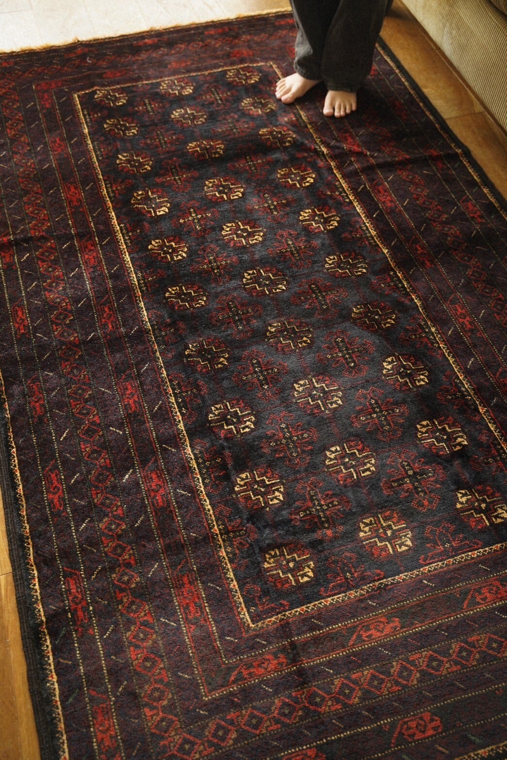1273- Vintage Madad khani Baluch rug