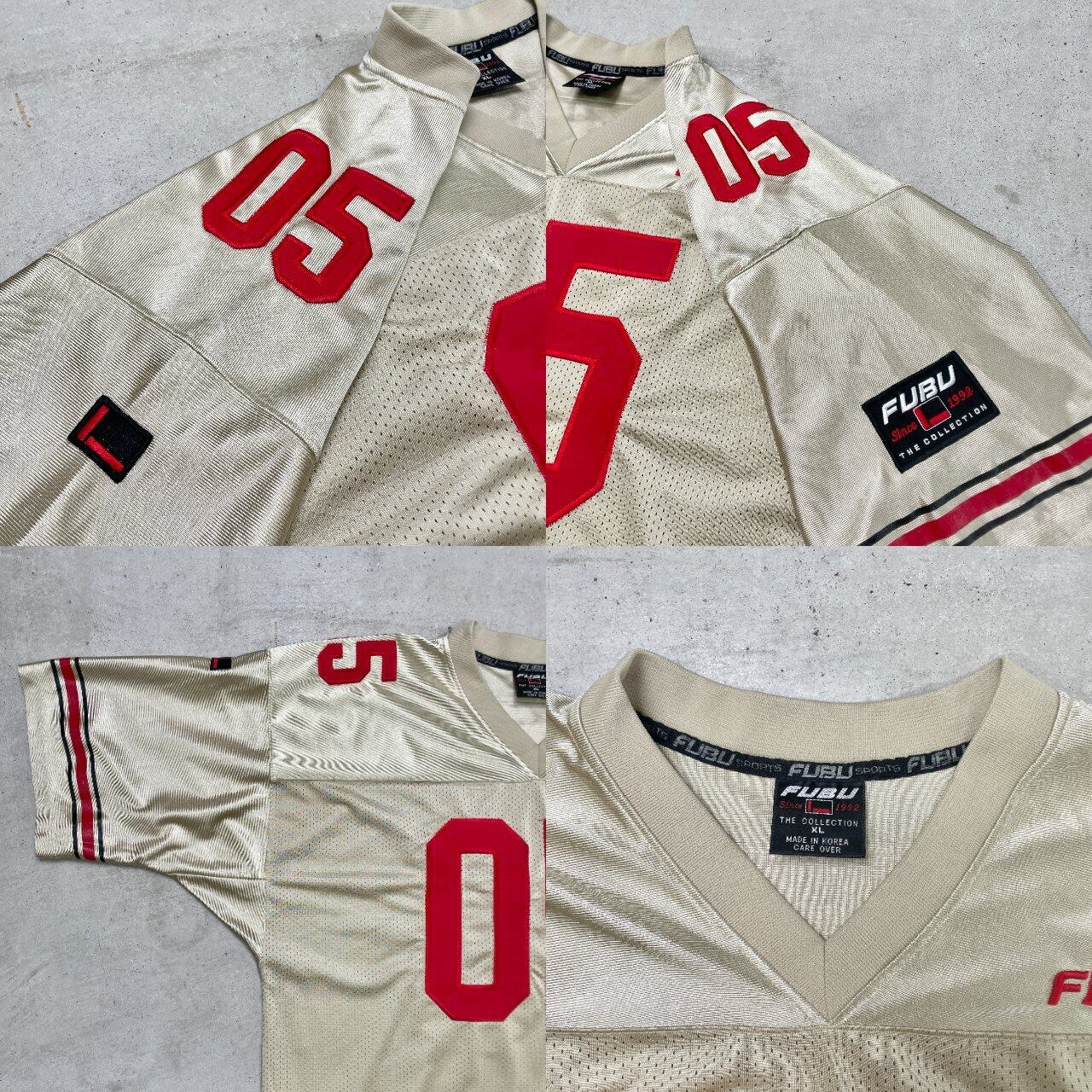 美品！フブ　fubu メッシュ　ゲームシャツ　フットボールシャツ　ＸＬ FUBU - fubu ゲームシャツ ブラック メッシュの通販 by PowerPuppyGirl