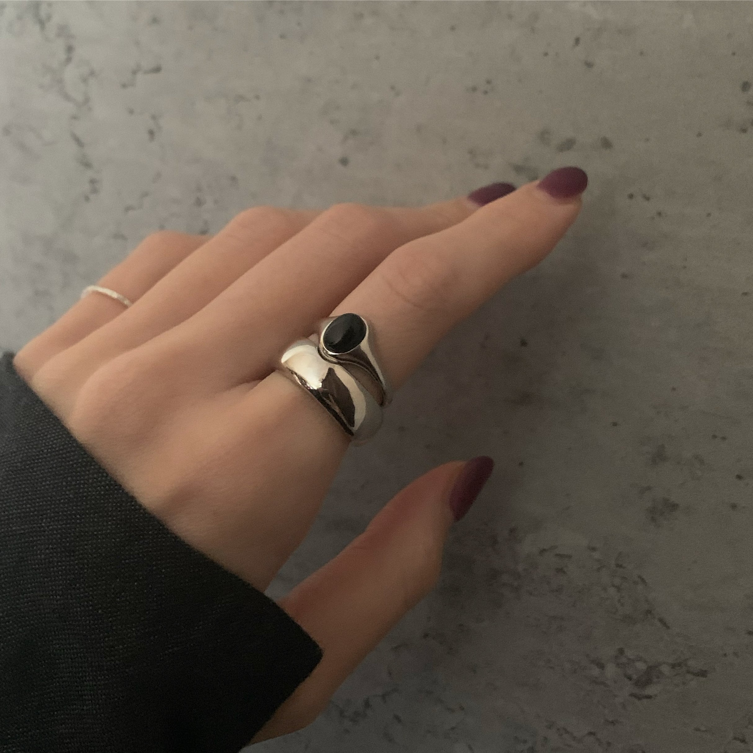 SV925blackonyxringset