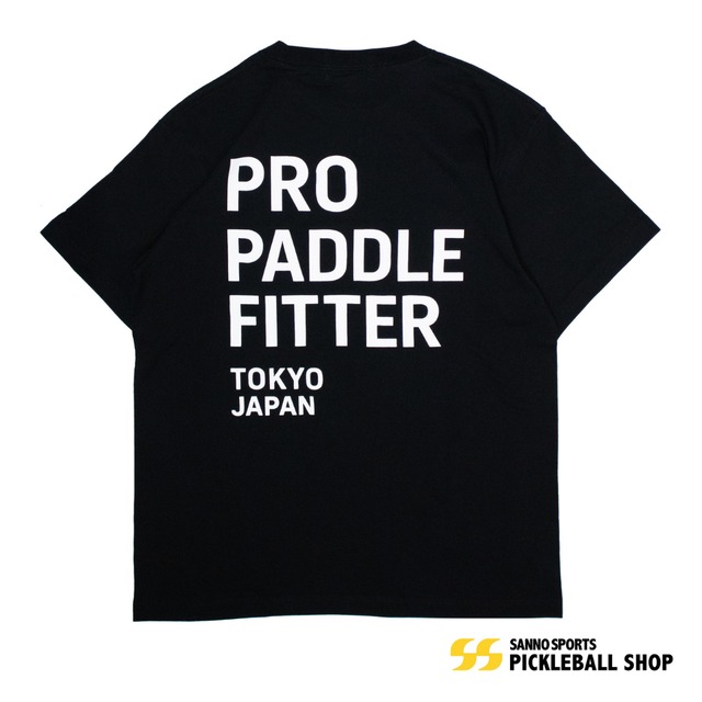 PRO PADDLE FITTER Tシャツ Black ＜SANNO SPORTS＞ ピックルボール Tシャツ