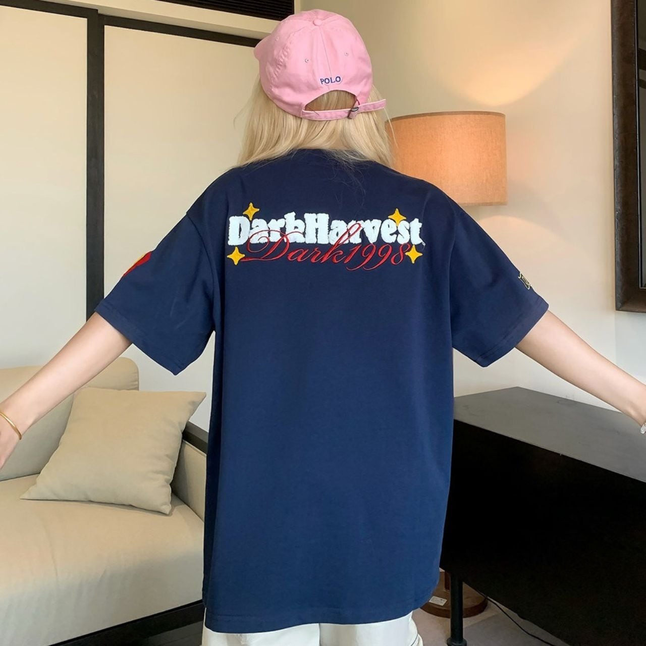 エンブレムワッペンカレッジグラフィックTシャツ 2col R02248