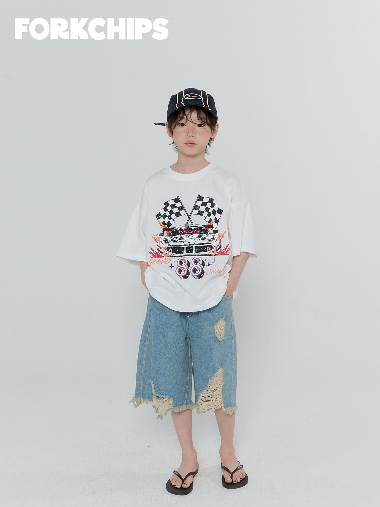 [FORKCHIPS] 레이싱티셔츠 / [포크칩스] 레이싱티셔츠