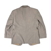 John Weitz リネン混 2B テーラードジャケット 94-84-165(94AB4)/アイボリー グレー 系