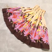 フラダンス 衣装 Avivare アビバーレ パウスカート ブラウン系 花柄 植物柄 くまモン ハワイアンプリント ハワイアン アロハ フラ ダンス レッスン 練習 ハワイアンダンス オレンジ系 パープル系 イエロー系 レッド系 ホワイト系 茶 橙 紫 黄 赤 白 華やか 鮮やか かわいい おしゃれ 上品 大人っぽい