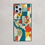 受注生産 iPhoneケース パッチワーク都市地図｜カラーマップ UMAP005A