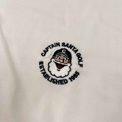 美品 CAPTAIN SANTA キャプテンサンタ GOLF CLUB ハイネック ドライストレッチ 半袖Tシャツ サイズ XL /ホワイト/ゴルフ