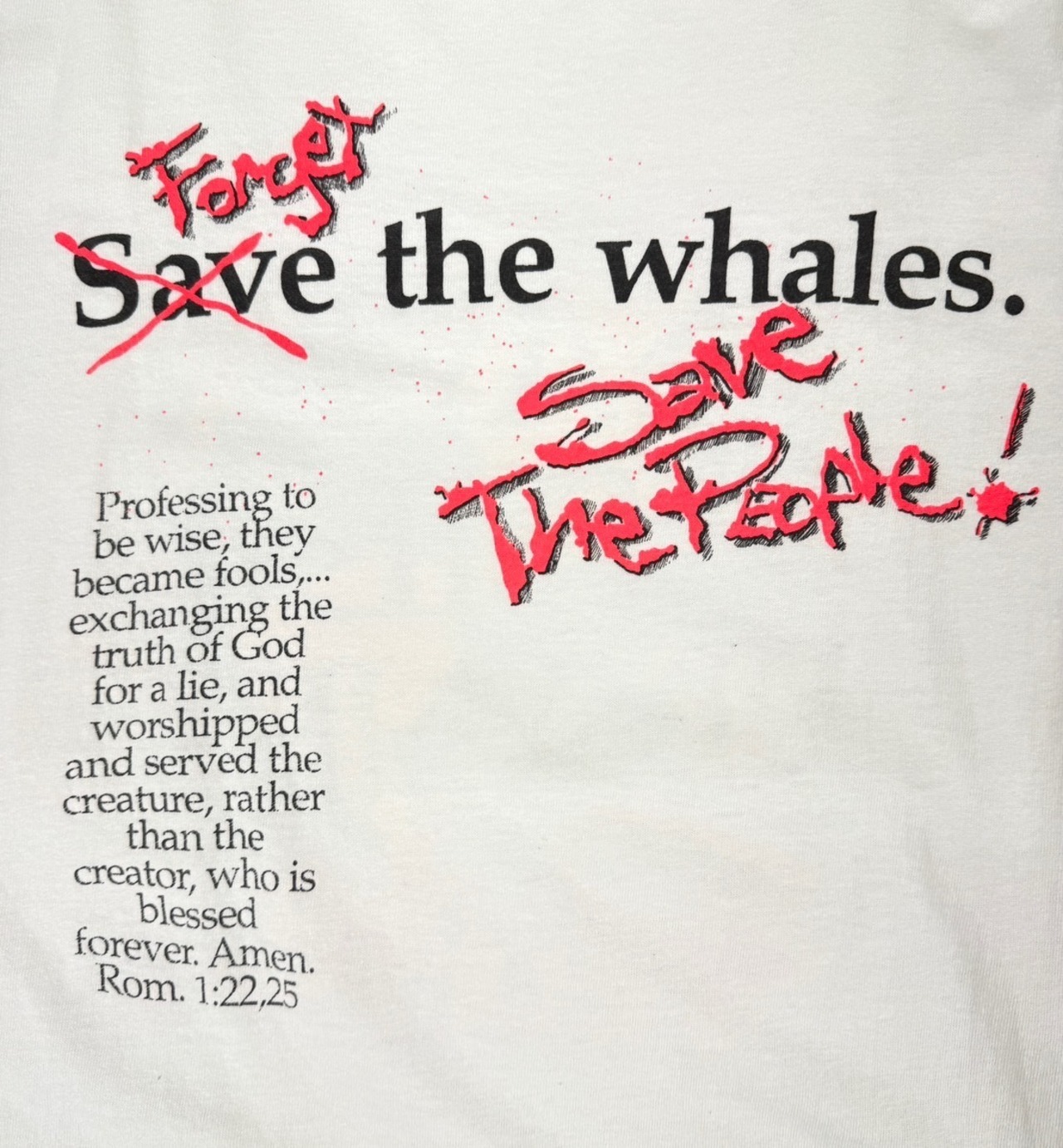 90s SAVE THE PLANET 【FRUIT OF THE LOOM】made in USA・画像5