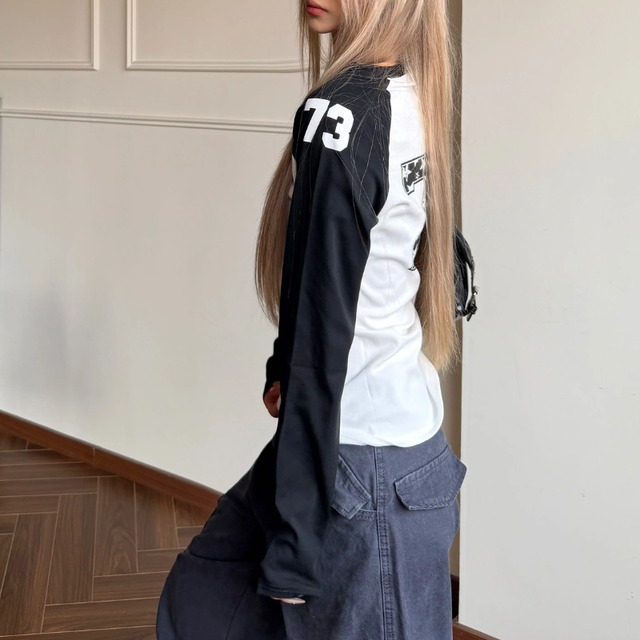 numbering raglan long tee　ナンバリングラグランロングティー　J2113