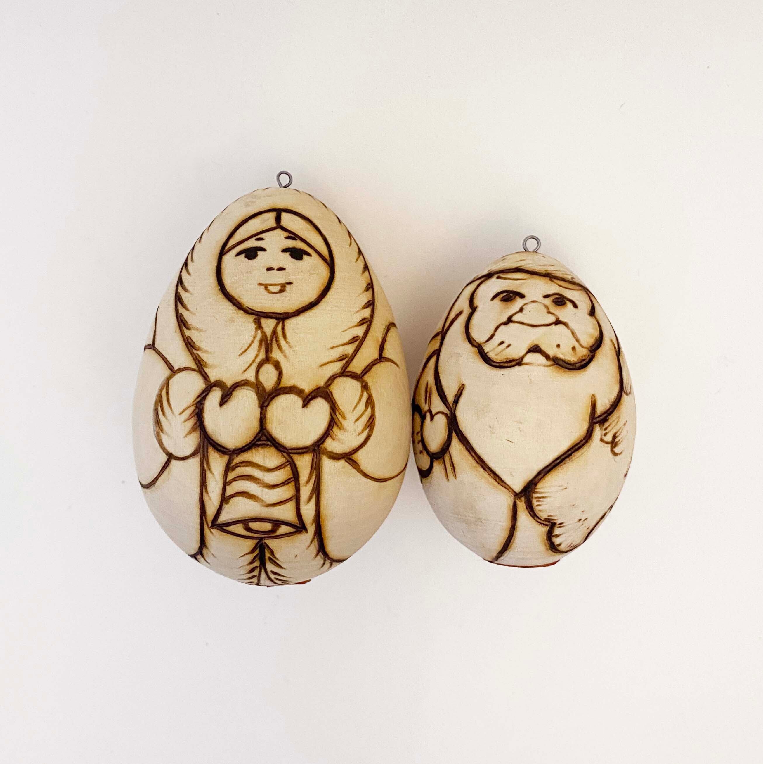 焼ごて描彩オーナメント（コブロフ工房）