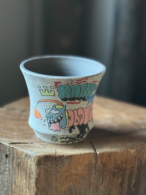 【新着】阿萬 × aobouzu グラフィティ鉢 2【干支鉢 午年2026ver】