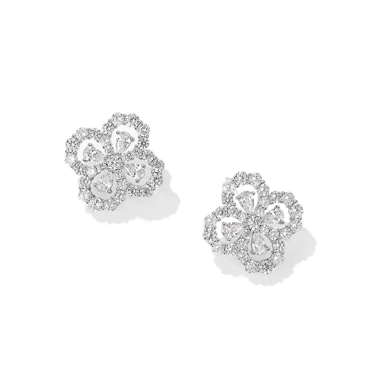 おしゃれ 四葉 クローバー レディース シルバー ピアス | FANCY