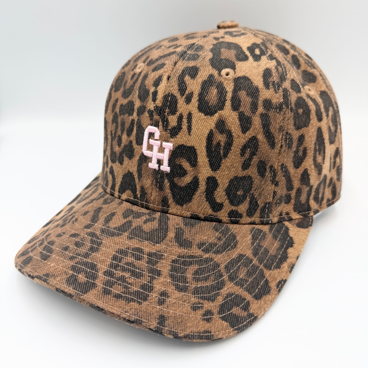 【gifthat オリジナル】gifthat 8panel cap LEOPARD-Pink