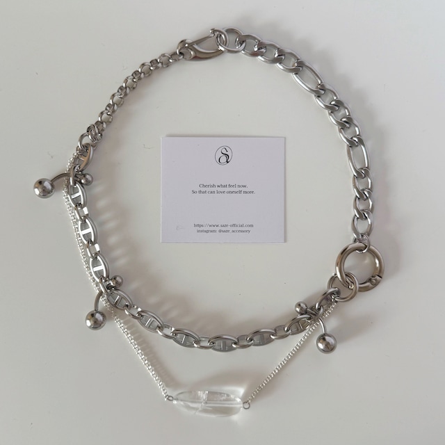 stone core necklace［crystal］