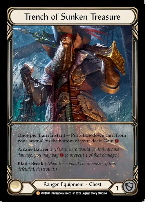 OUT094『CF』【Ranger】Trench of Sunken Treasure 拡張アート 画像