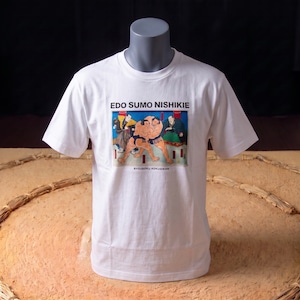 日本相撲協会承認 歌川A 江戸相撲錦絵 Tシャツ