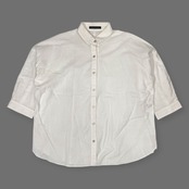 MACKINTOSH LONDON マッキントッシュ 5分袖 コットン シャツ 38/ホワイト レディース 薄手