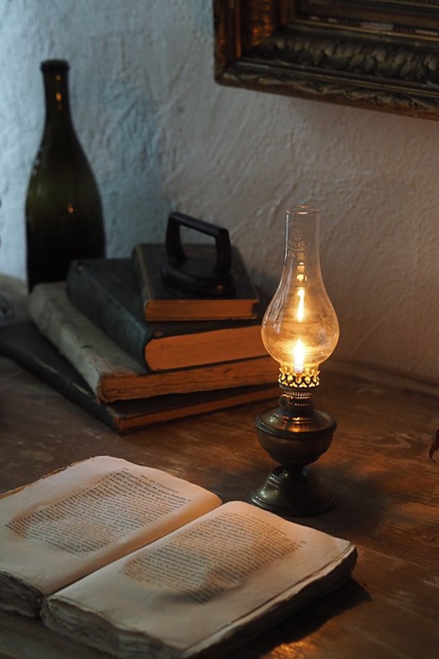 オイルランプ 佳き夜-antique oil lamp