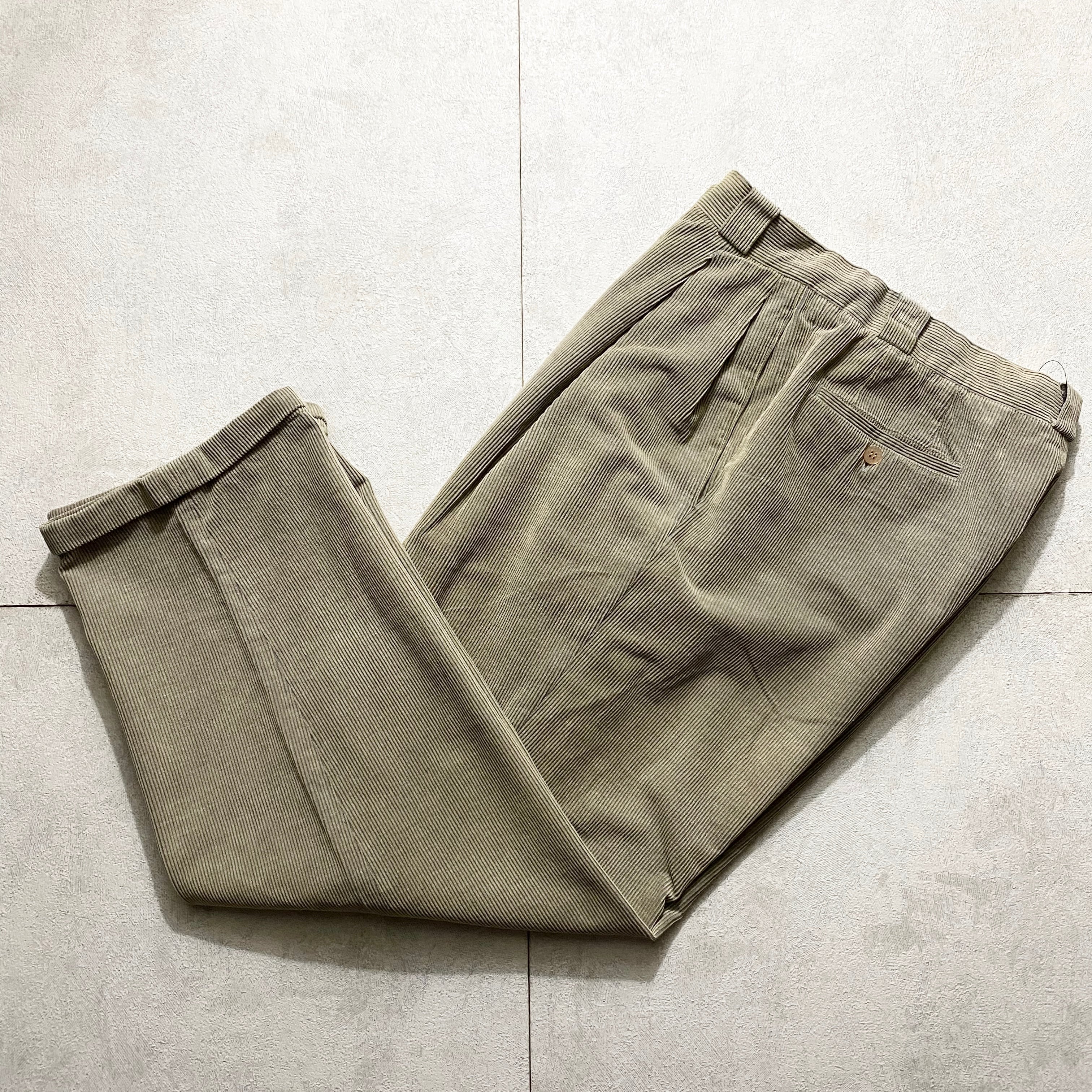 vintage GIORGIO ARMANI corduroy wide pants | NOIR ONLINE