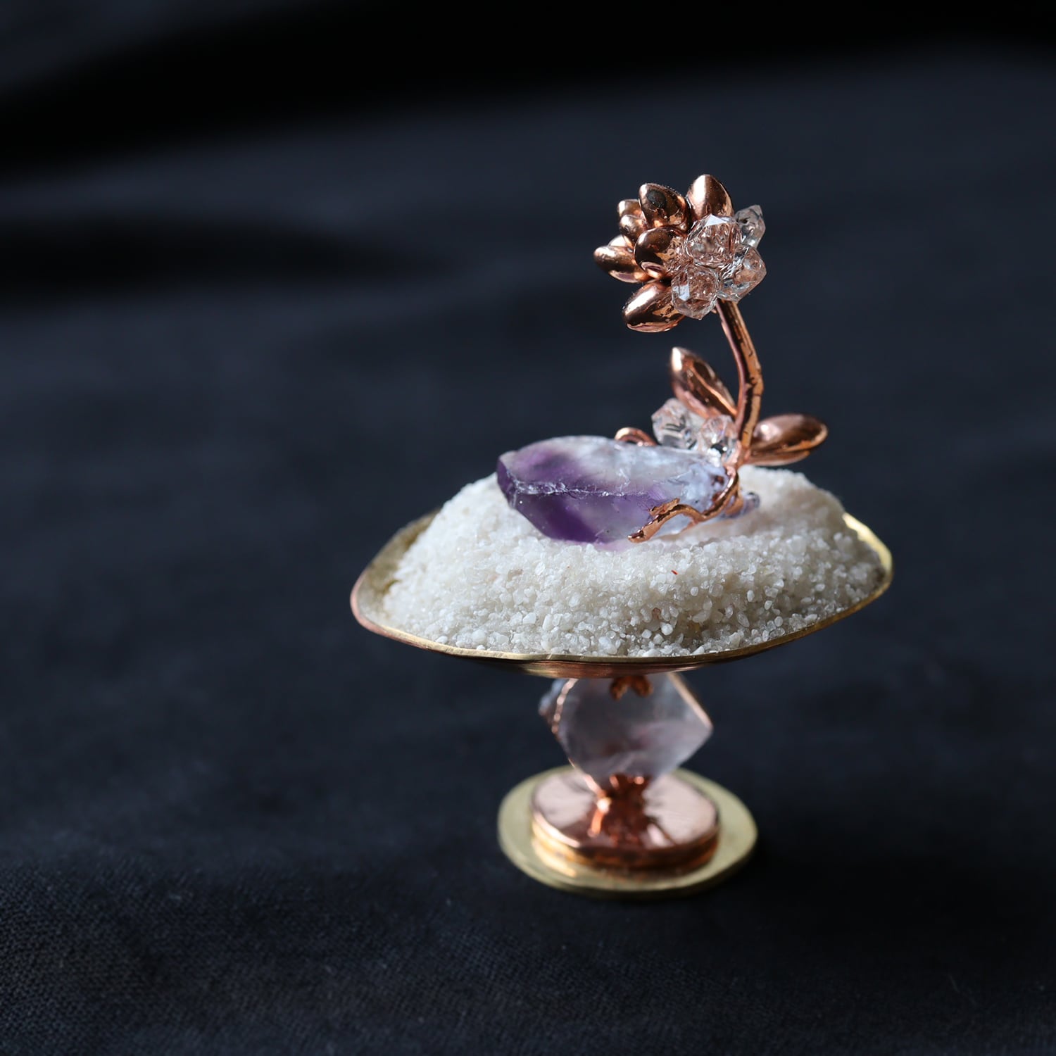 【花石】種/Unionite/フローライトとセダム