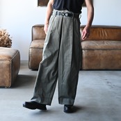LEH(レー)コーデュロイラップワイドスラックスコーディネート②