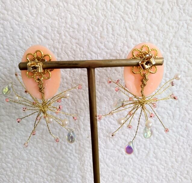 つぶつぶおめかしピアス（vintage part)