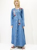 Vintage Denim Applique Dress Made In USA