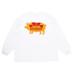 LOGO PORK L/S TEE/WHITE