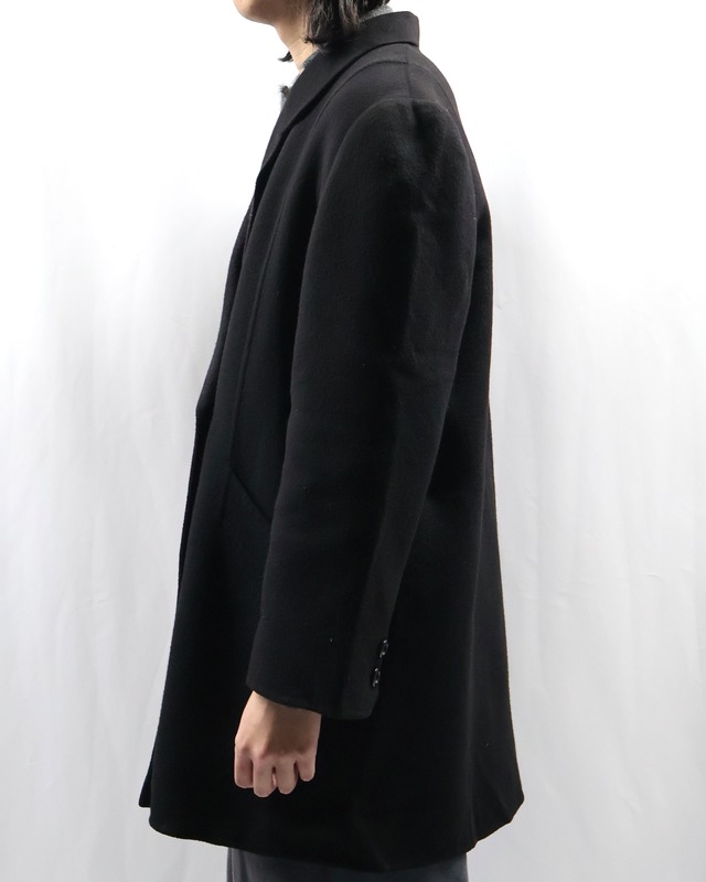 double breasted cashmere half coat