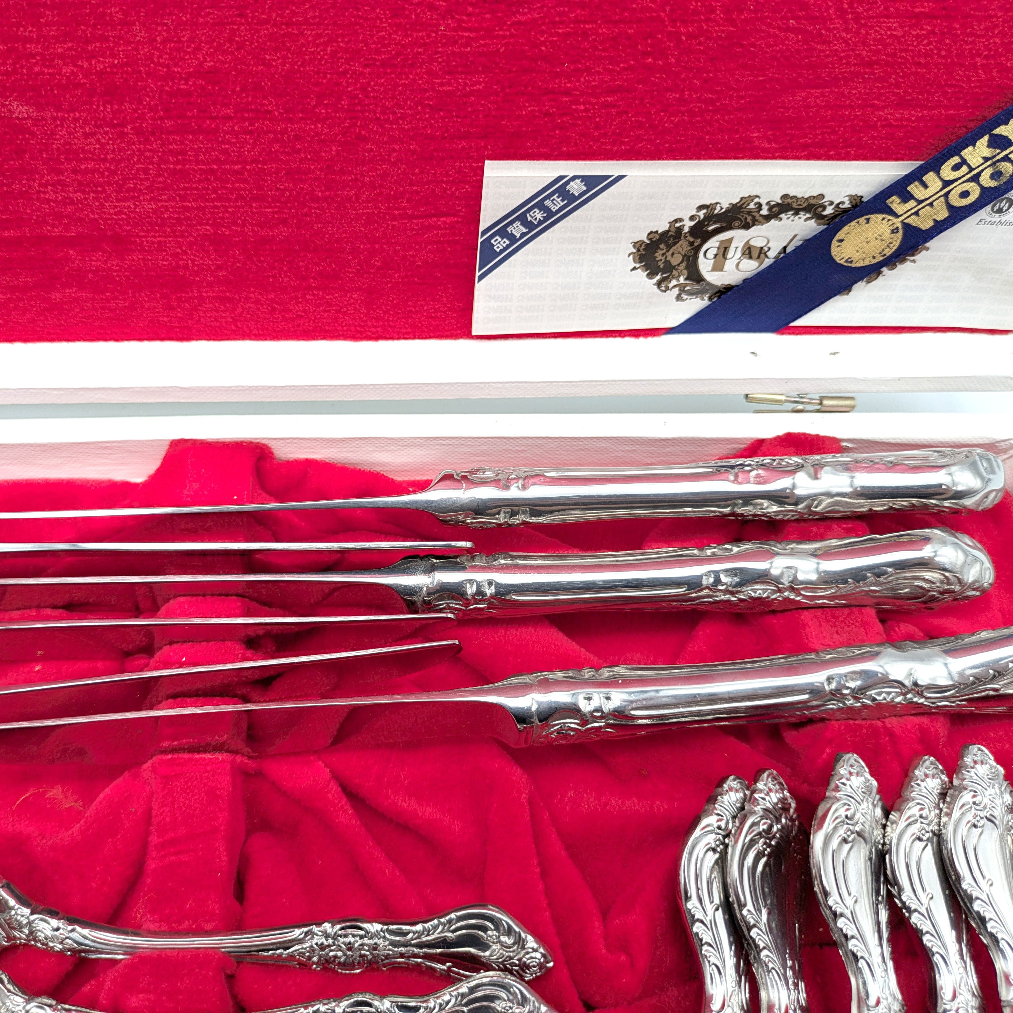 LUCKYWOOD・ラッキーウッド・カトラリー・30本セット・ステンレス・No