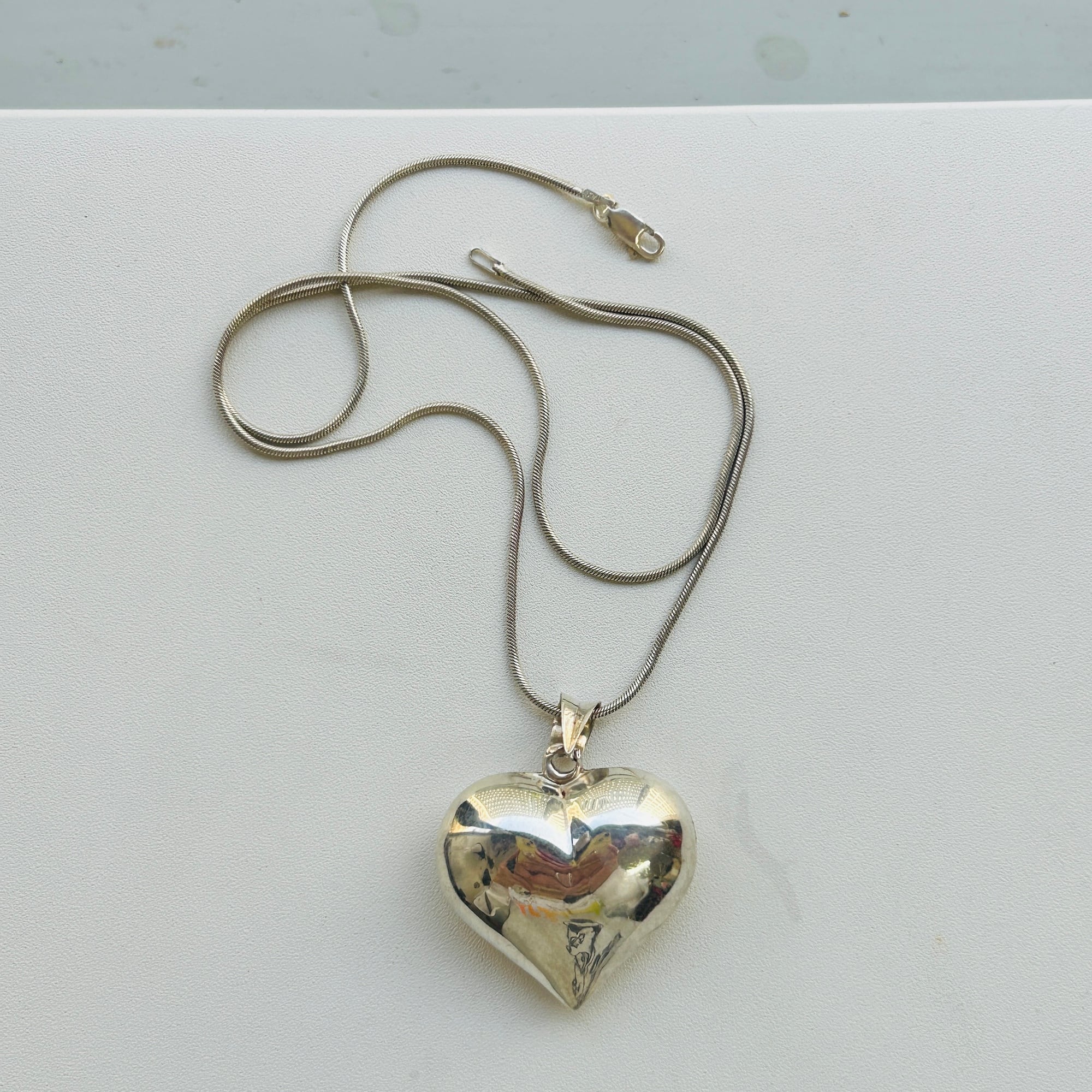 シルバー925 Puffy heart チャーム | Milo Antiques & Vintage