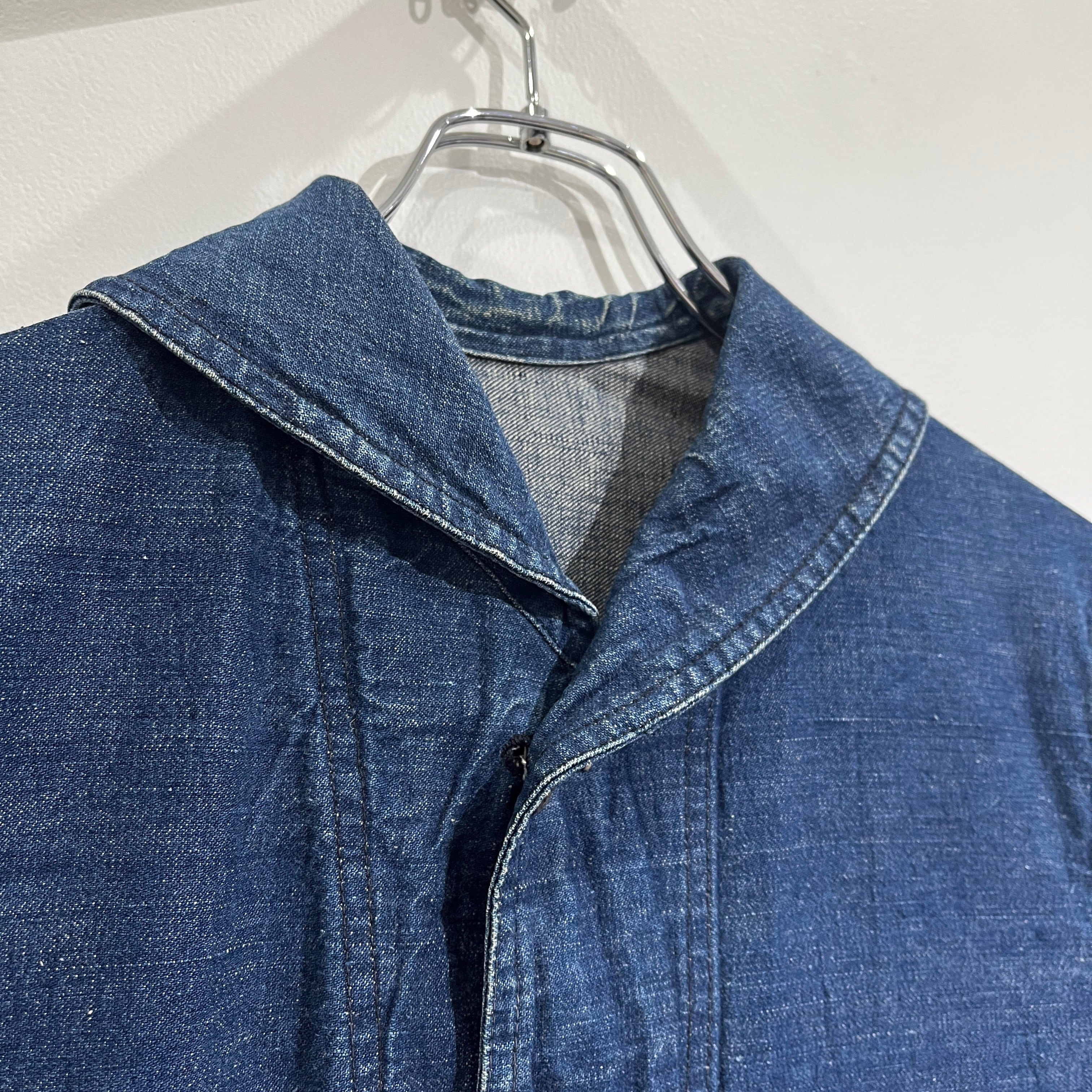 30s USCG Denim Shawl Collar Coverall 30年代 アメリカ海軍コースト