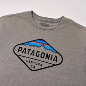 patagonia パタゴニア プリント 半袖Tシャツ カットソー サイズ S /グレー/アウトドア/男女でも