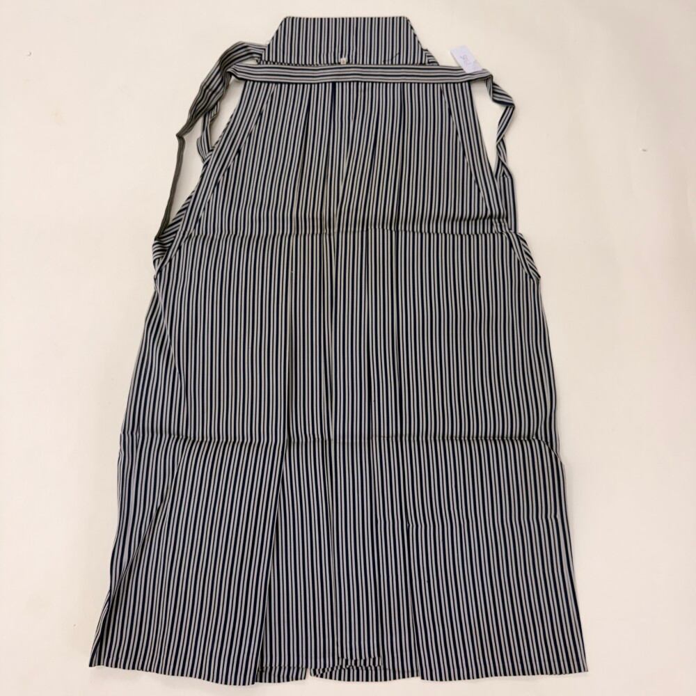 袴 行灯袴 男袴 紐下丈80cm S size 男性用袴 成人式袴 紺 グレー 中古 6705