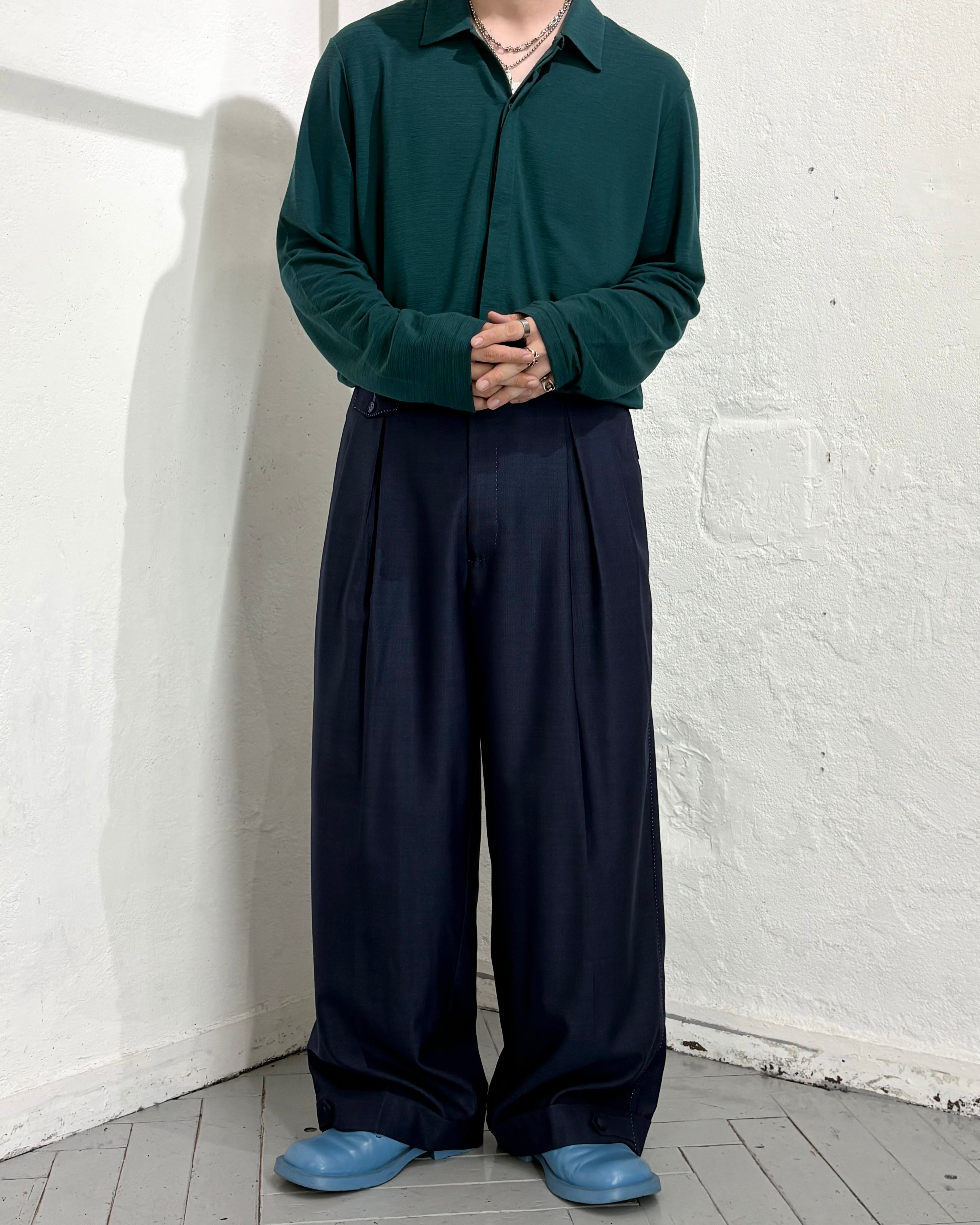 USED Hand Stitch Design Super Wide Leg Costume Slacks