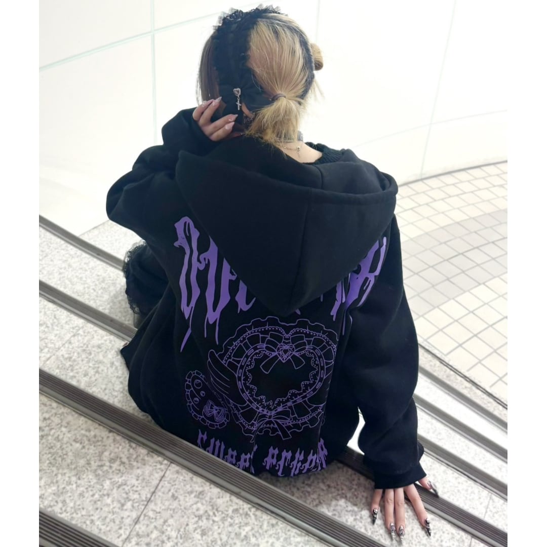 1/16新着】ゴスハートロゴZIPパーカー(裏起毛) | VOLCAN&APHRODITE