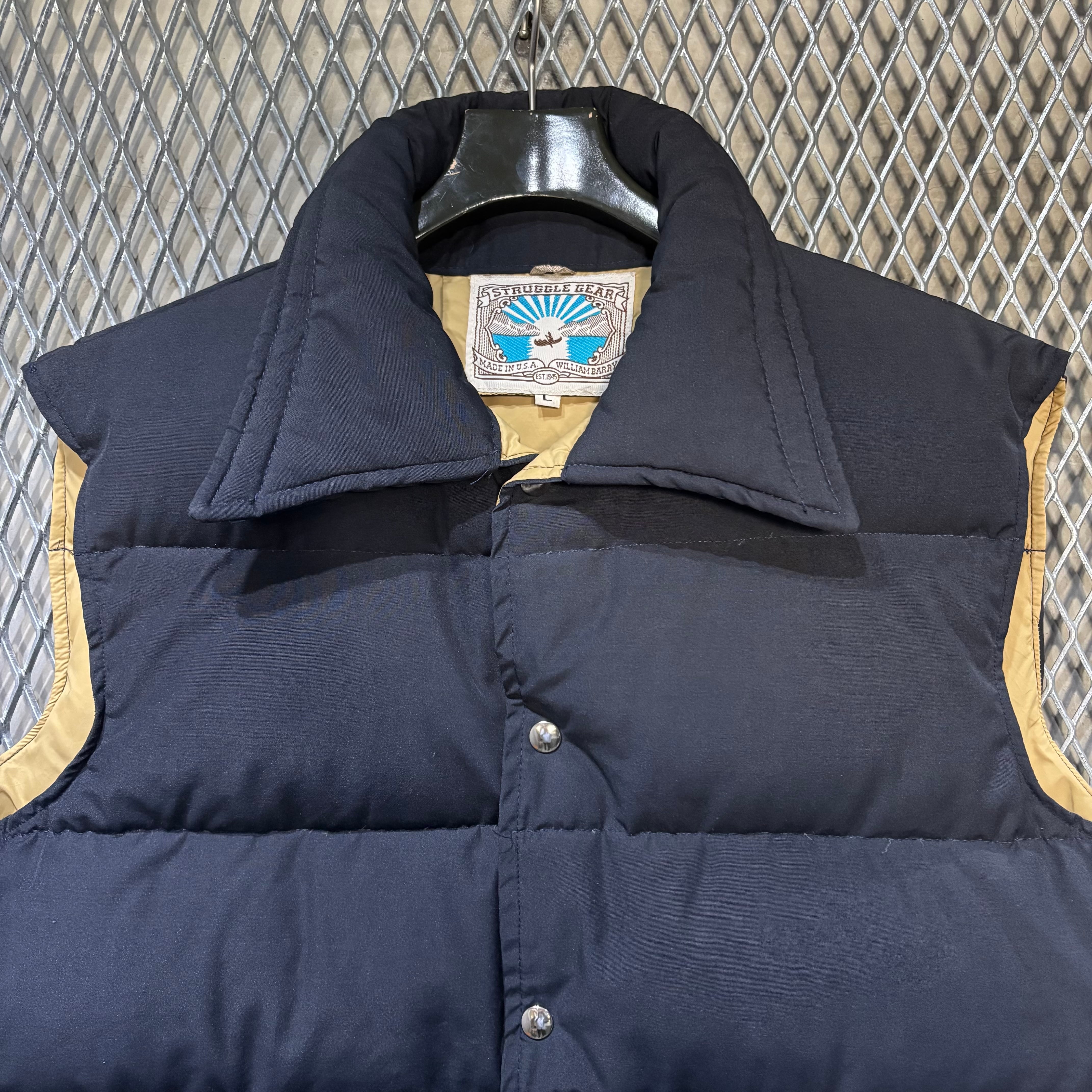 70~80s【STRUGGLE GEAR】Down Vest USA製 | the Holic vintage clothing
