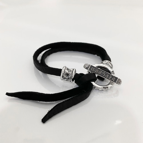 LEATHER BRACELET T-BAR / Tバーレザーブレスレット