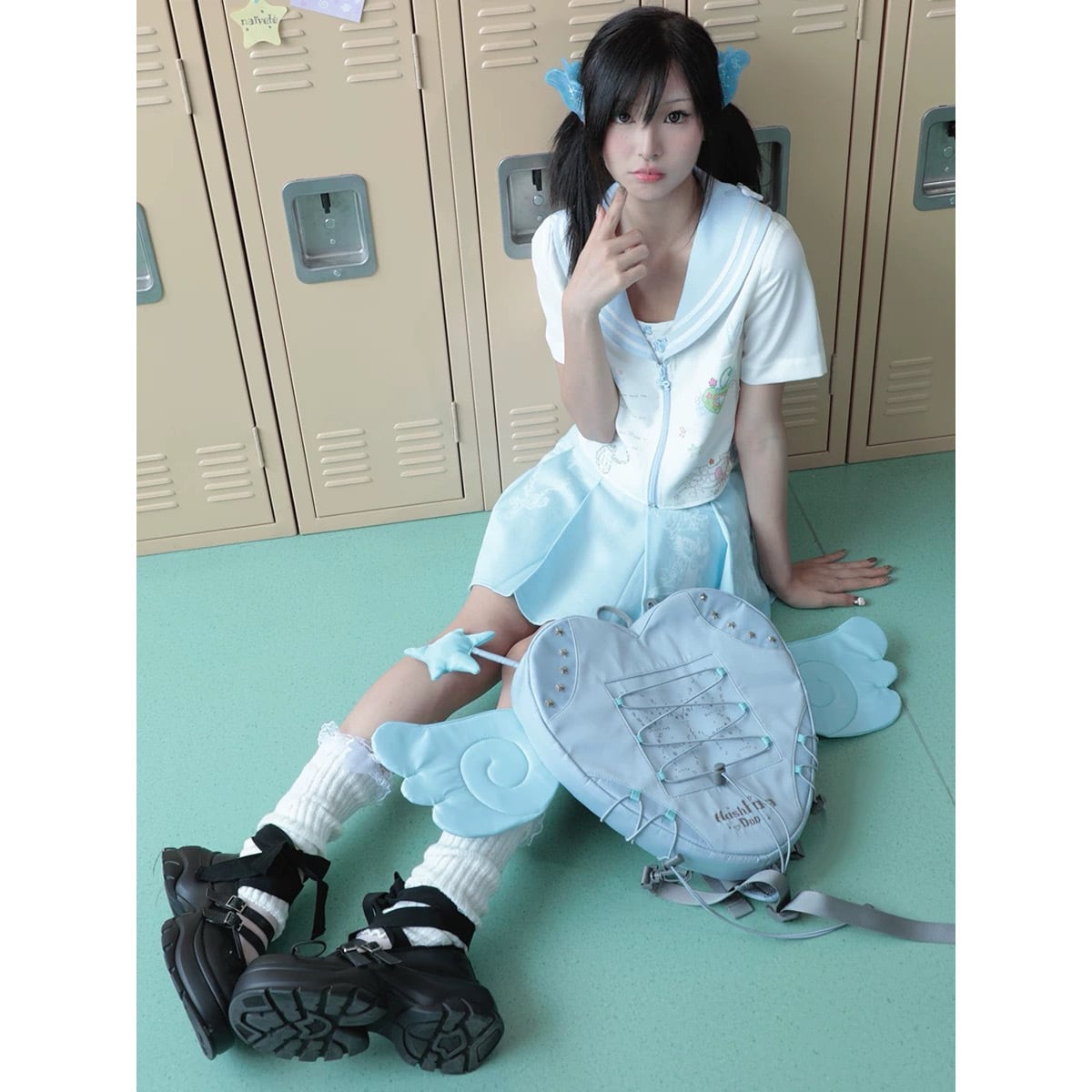 Hashtag DDD] Dream Heart Angel Wings Bag | BYORI