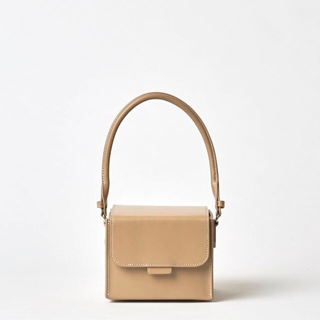 "PARCEL" HAND BAG  - CAMEL