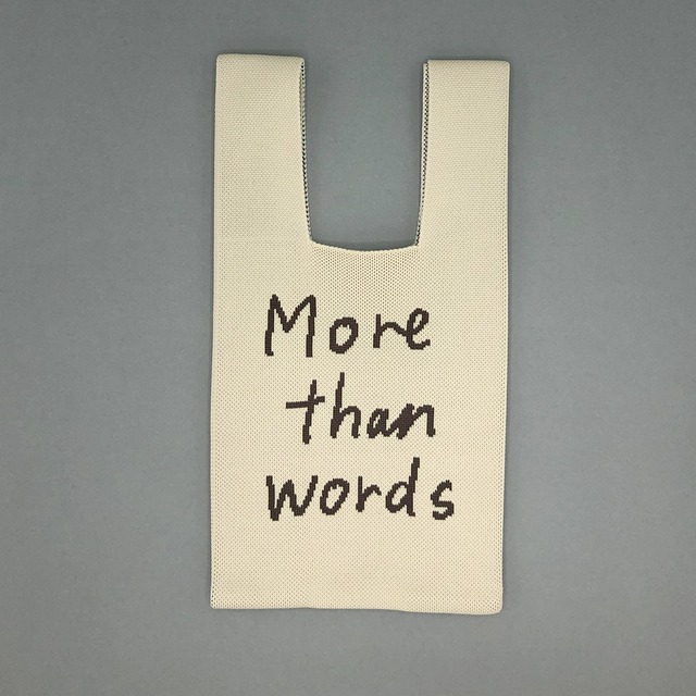 【Junichi Koka】KNIT MINI MARCHE BAG  More than words ニット ミニマルシェバッグ