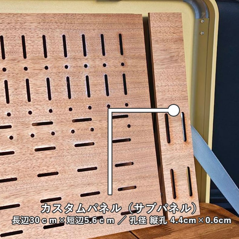 アルミコンテナ上蓋 カスタムパネル（サブパネル & 位置決め用発泡
