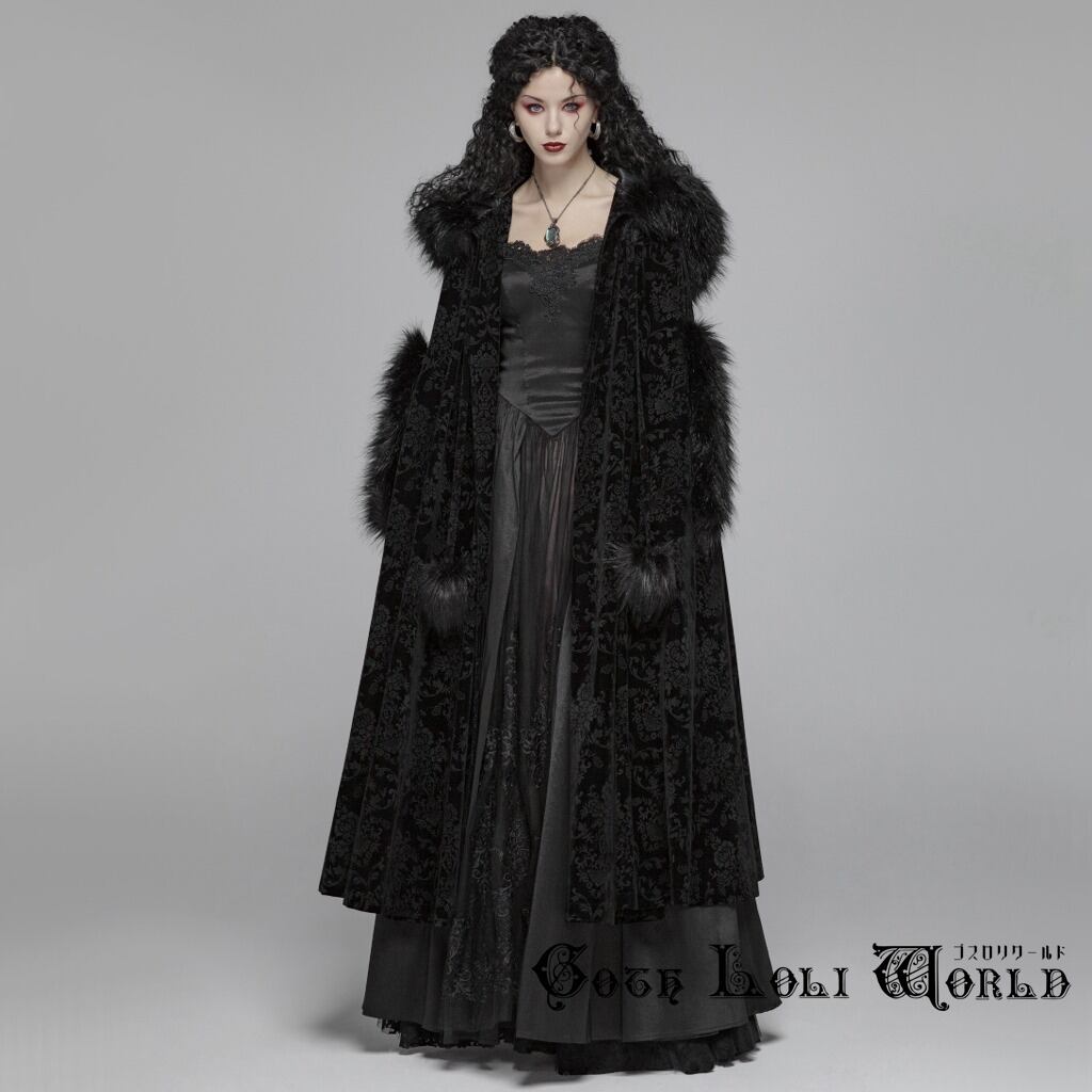 即納/送料無料】WY-1038DPF-BK ゴージャスジャガードクローク マント