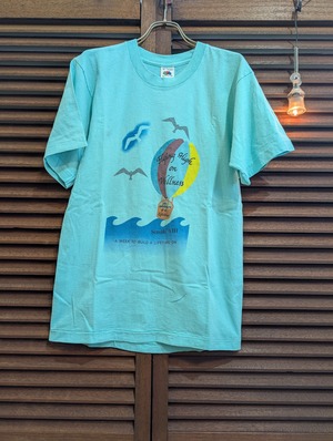 80s USA Fruit Of The Loom Bird Balloon Print T-Shirt