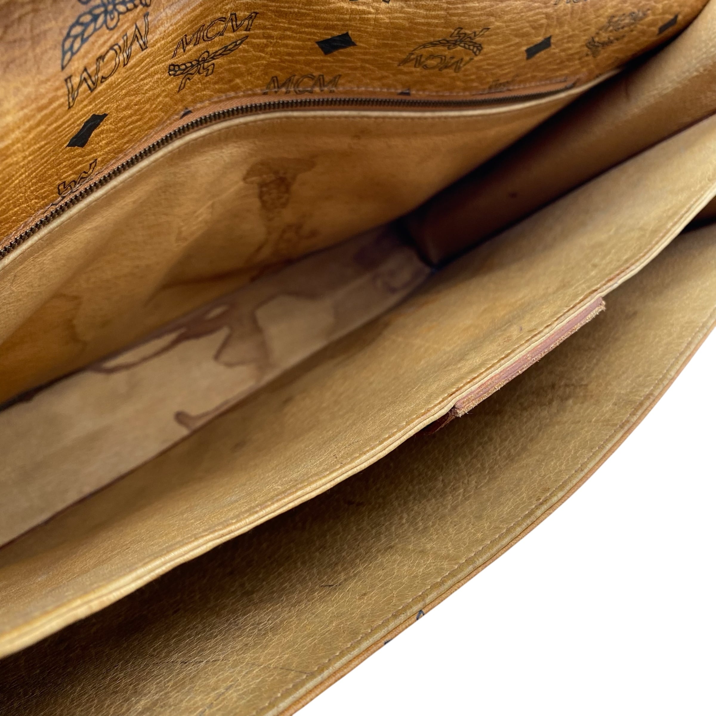 MCM Visetos Buiness Bag Cognac / エムシーエム ヴィセトス柄