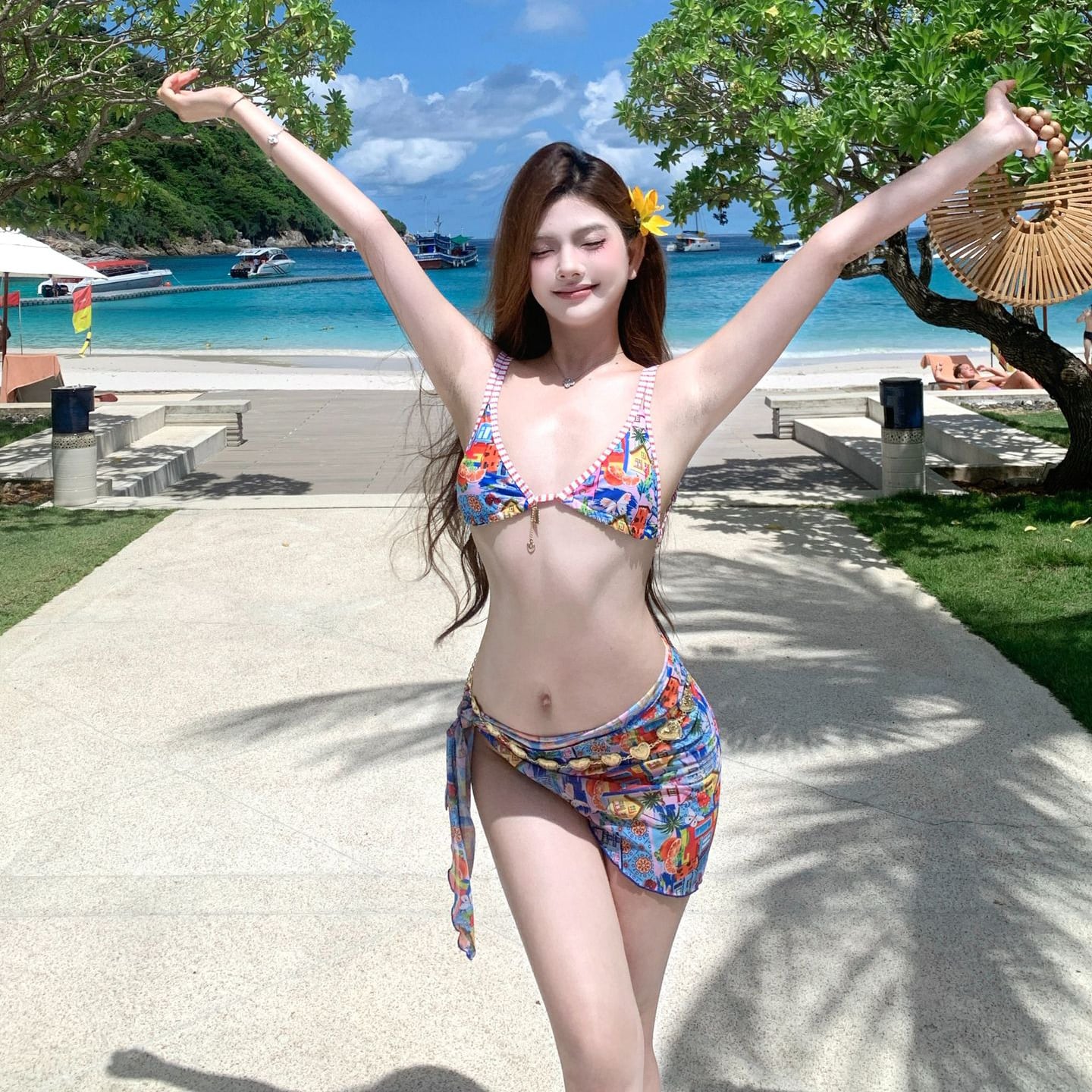 3点セット】ビキニ 水着 ホルターネック 大人可愛い ワンピース