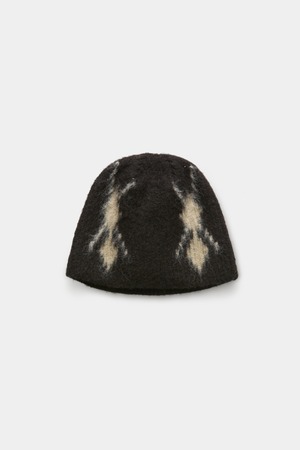 [COOR] Hairy Mixed Argyle Beanie (Melange Brown) 正規品 韓国ブランド 韓国通販 韓国代行 韓国ファッション クール クーア クアー COOR 日本 店舗