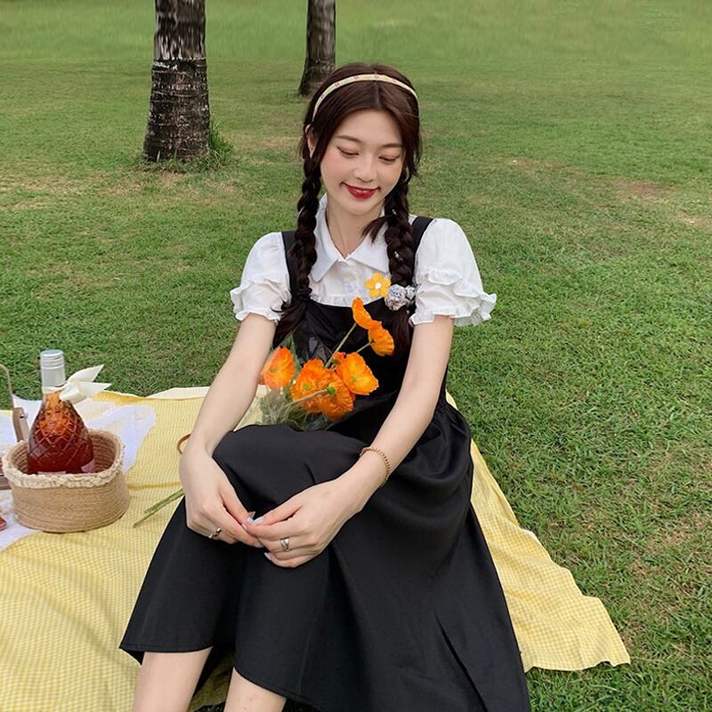 ブラックスカート レディースサマードレス ロング 夏物 スーパーモール55964736022