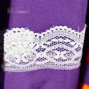 フォークダンス 衣装 スカート パープル系 レース チロリアン チロルスカート ボリューム 紫 赤 黄 青 リボン テープ ロング 華やか イベント かわいい 練習 レッスン レッド系 オレンジ系 イエロー系 ピンク系 ブルー系 ホワイト系